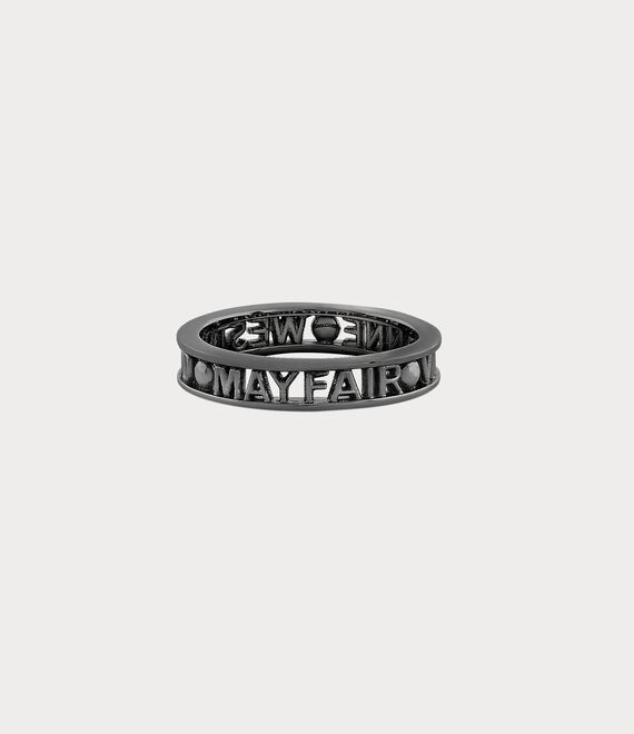 Vivienne Westwood Westminster Ring in RUTHENIUM(925)